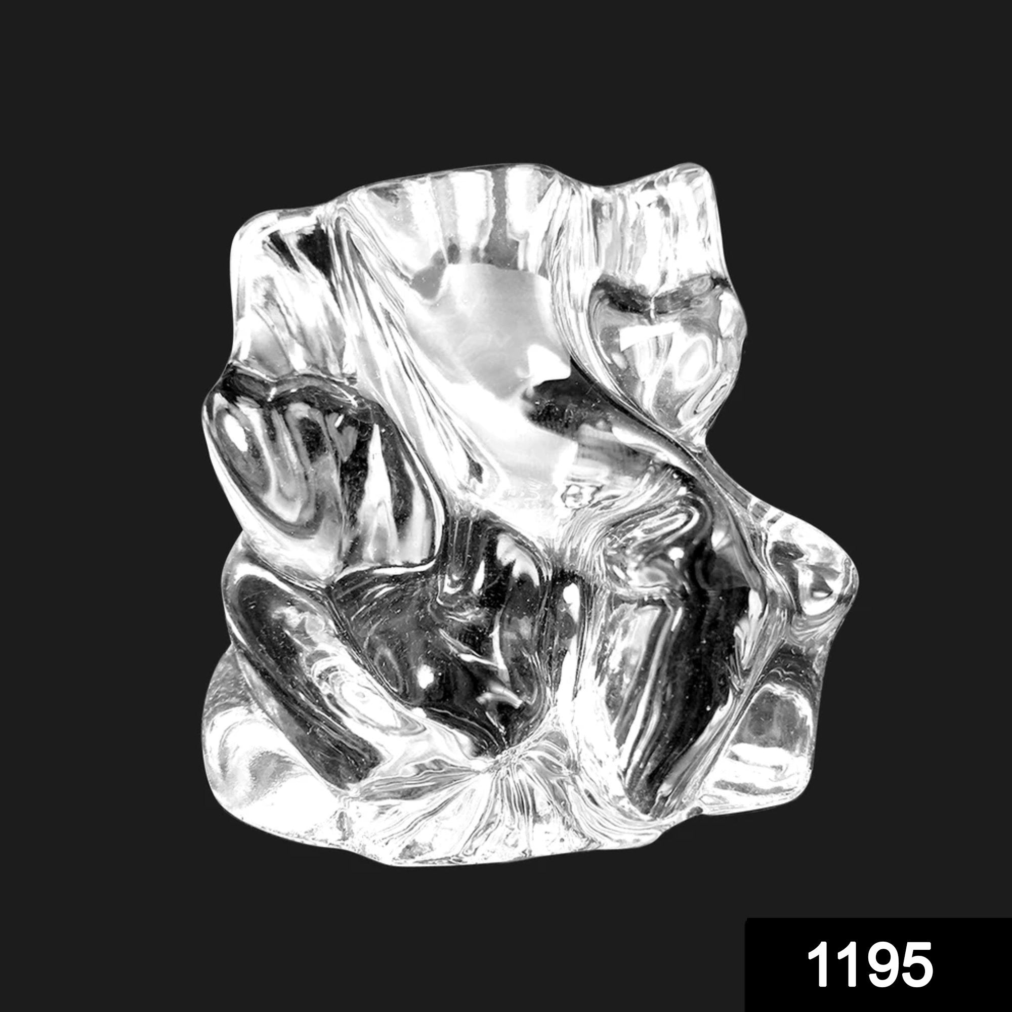 1195 Crystal Glass Ganesha Idol for Home, Office and Car Dashboard - SkyShopy 1195 Crystal Glass Ganesha Idol for Home, Office and Car Dashboard - SkyShopy